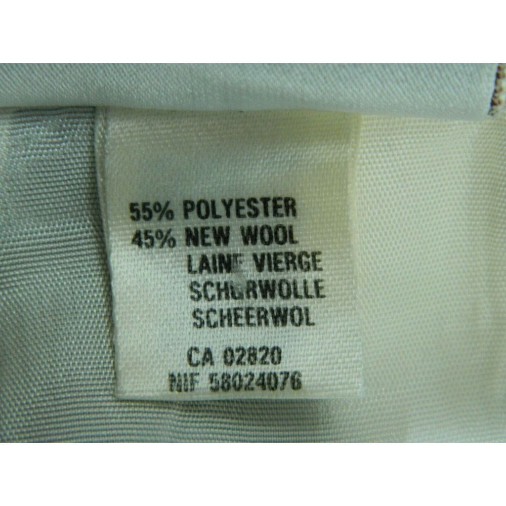 Mondi Skirt Size 36 Black White Stripped Wool Blend Vintage Slit Back Mini - Picture 7 of 7